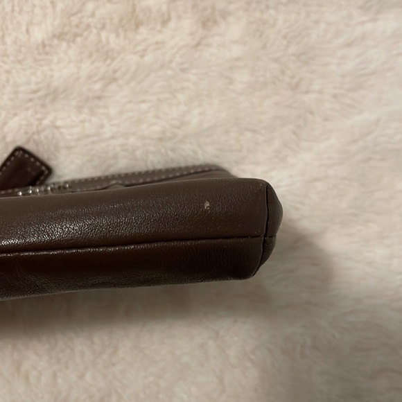 Coach Brown Gathered Wristlet - Picture 4 of 8